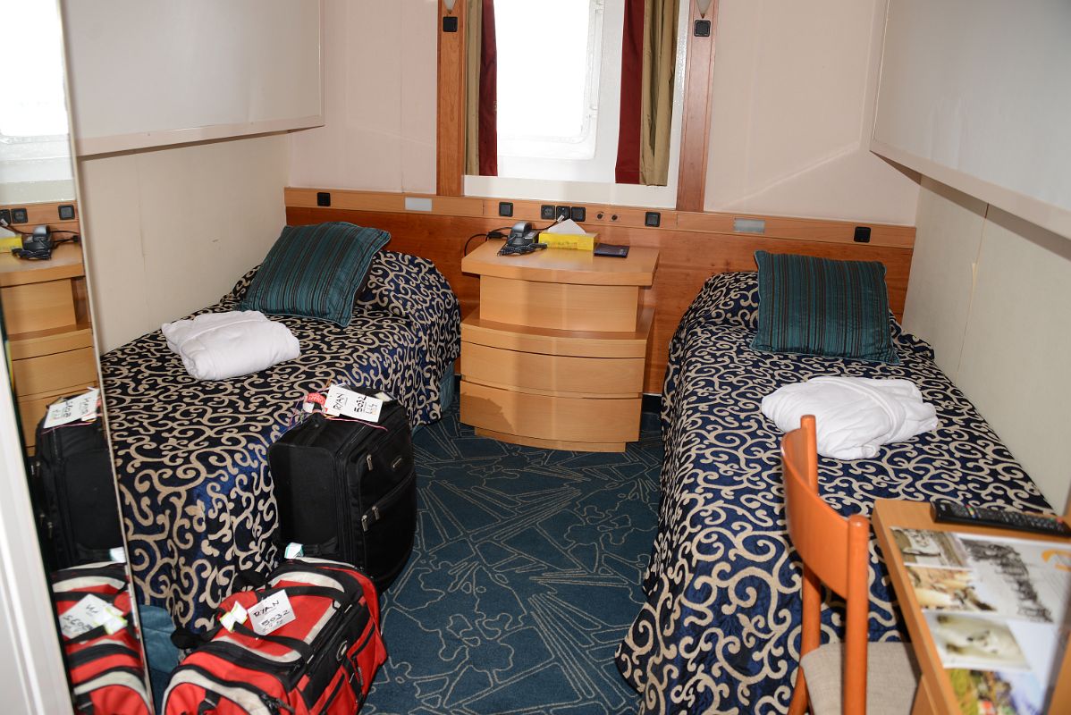 04 Our Comfortable Twin Room On The Quark Expeditions Cruise Ship Sailing Toward The Drake Passage To Antarctica